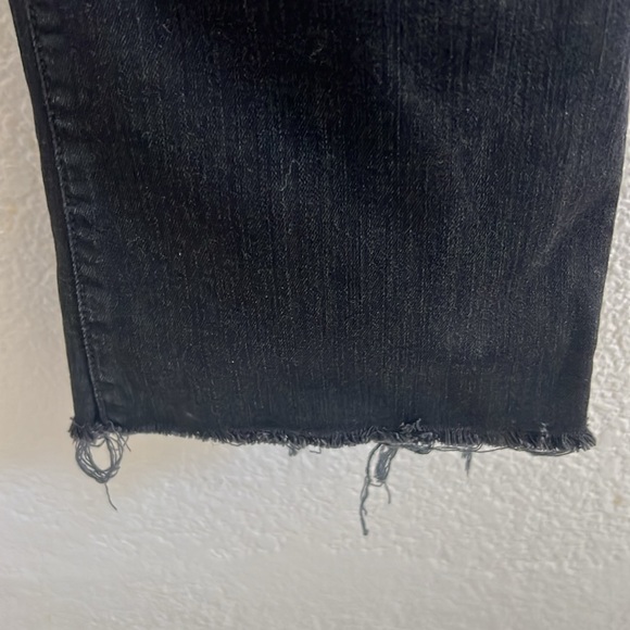 MOTHER The Hustler Ankle Fray Not Guilt Black Jeans Size 30 - Picture 5 of 10